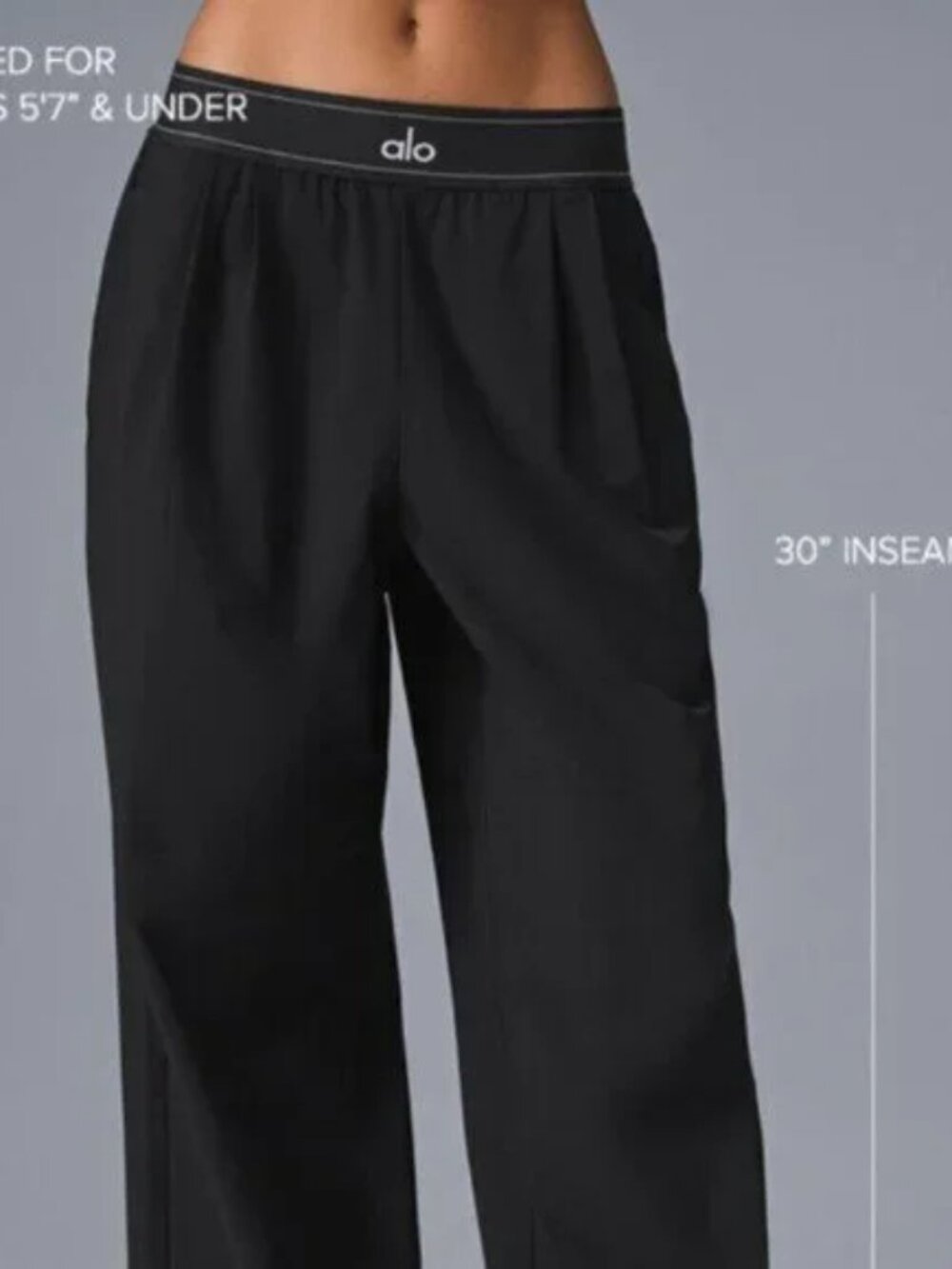 ποΈAlo Yoga Suit Up Trouser Black Regular 30-inch Inner Seam Length - Picture 7 of 10